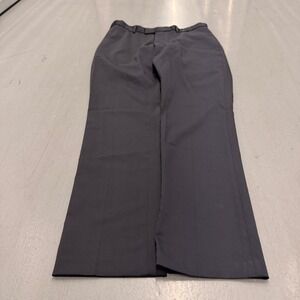 Perry Ellis Very Slim Stretch Dress Pants Mens 30x30 Black Flat‎ Front